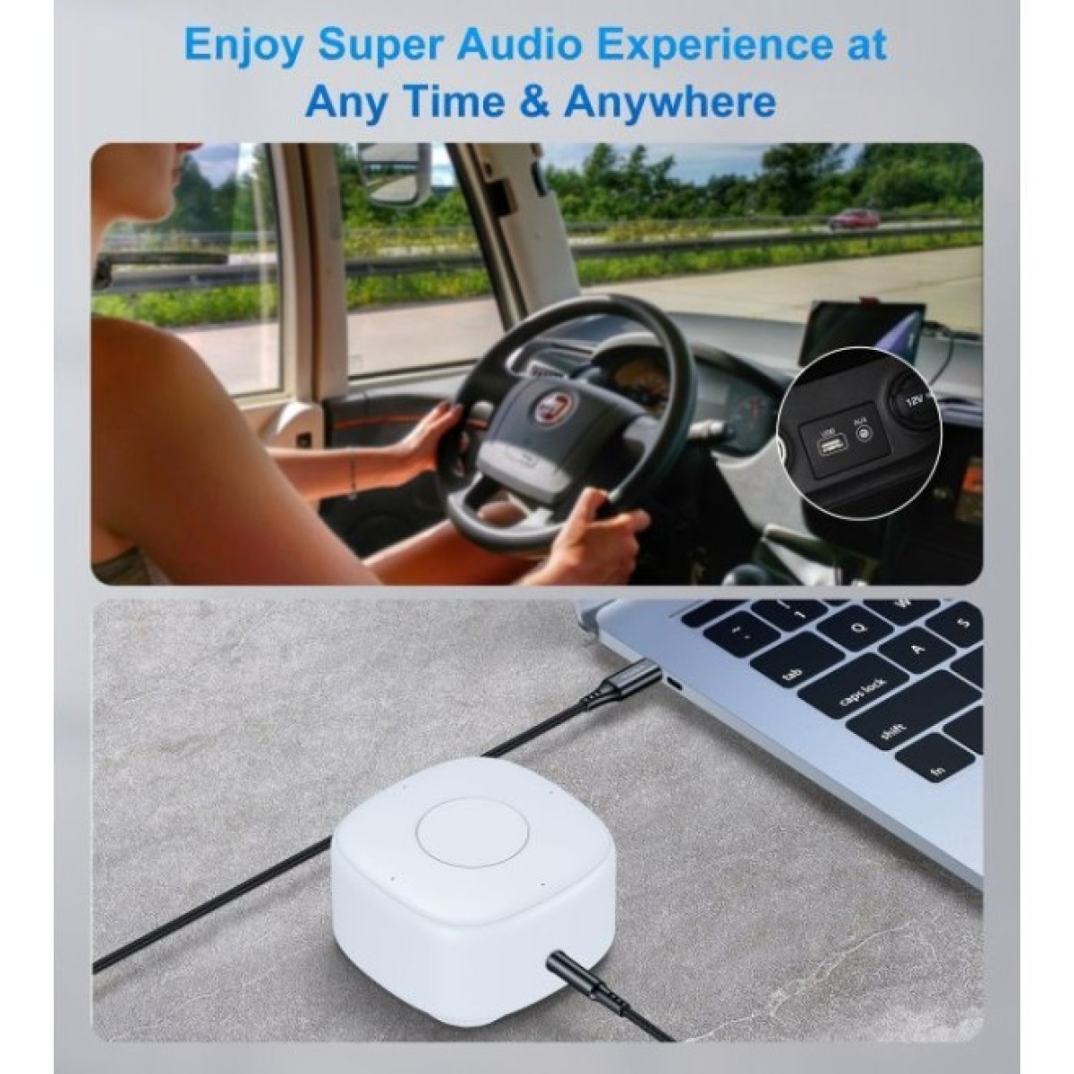 Переходник USB-C to jack 3.5mm stereo audio (CDLA) 2.0m Choetech (AUX008-BK) 98_98.jpg - фото 2