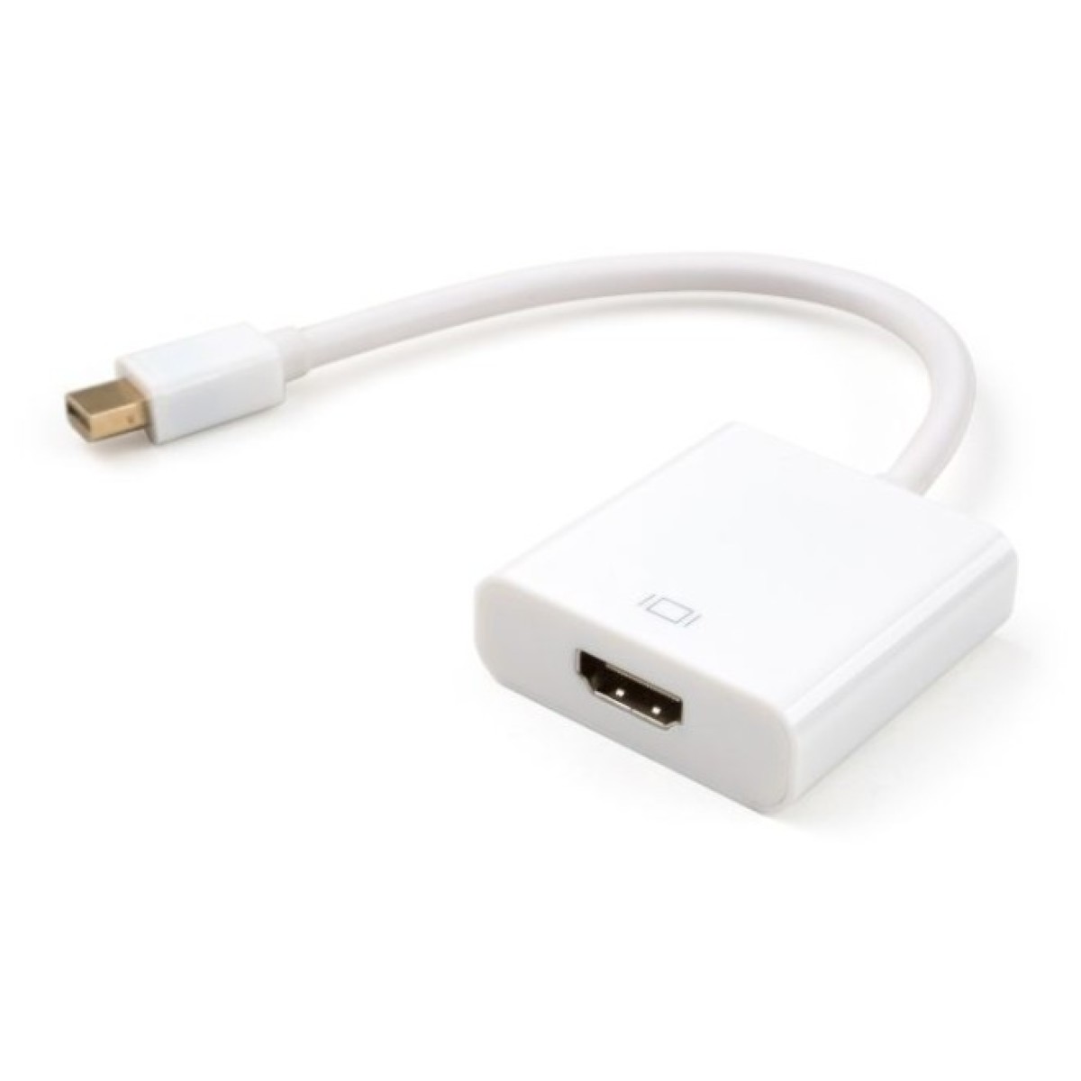 Перехідник Mini Display port M to HDMI F white Vinga (VCPMDPHDMIWH) 98_98.jpg - фото 1