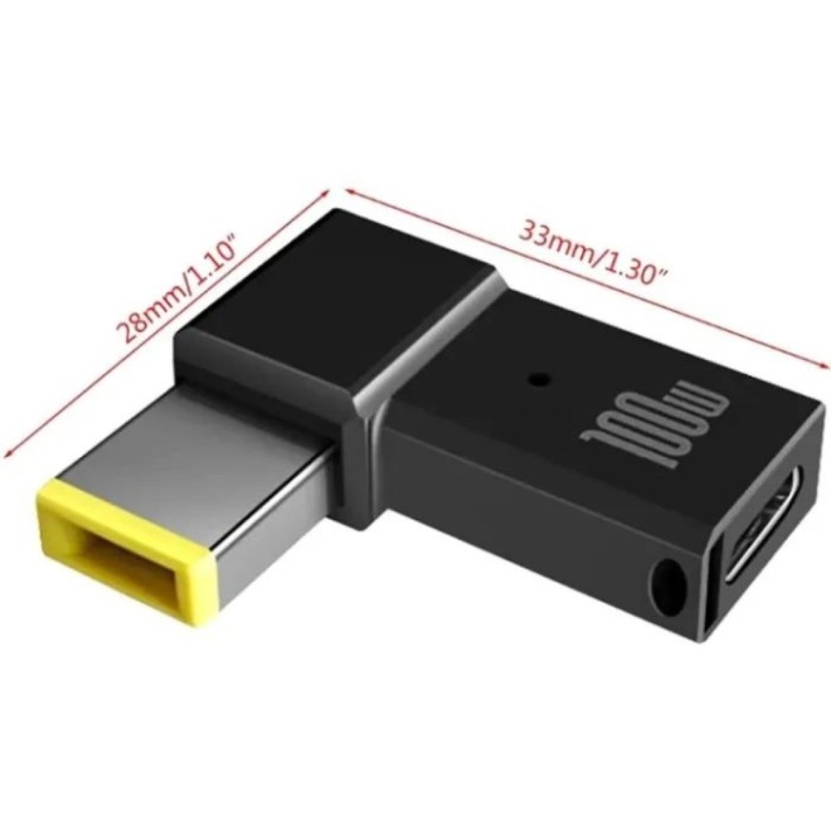 Перехідник PD 100W USB-C F to DC Male Jack square mouth Lenovo Thinkpad ST-Lab (PD100W-Lenovo) 98_98.jpg - фото 6