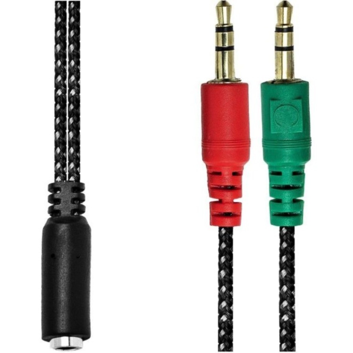 Перехідник XoKo AC-007 2x3.5-мм jack(F) - 3.5-мм 4pin jack(M) (XOKO AC-007) 98_98.jpg - фото 4