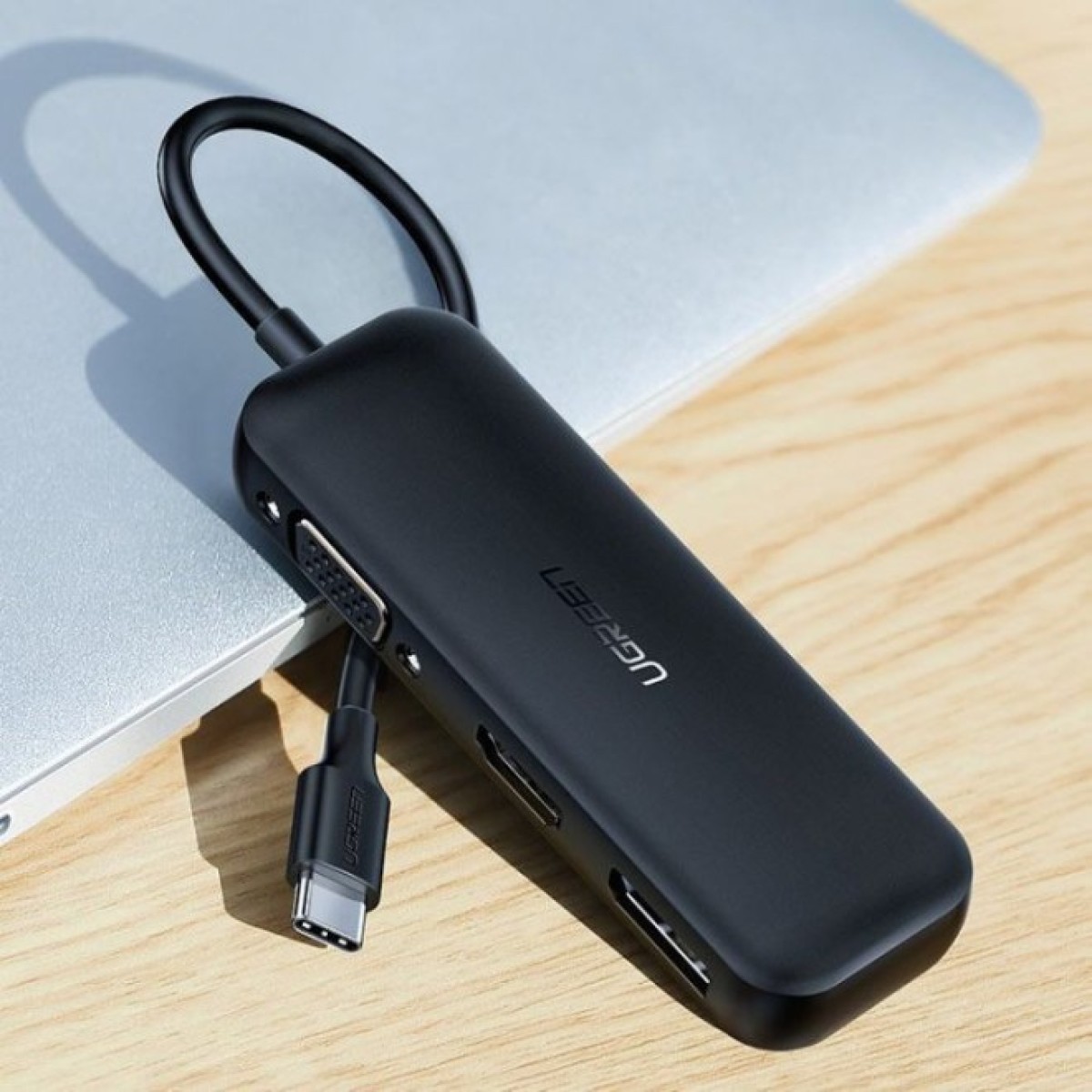 Перехідник USB2.0 Type-C to VGA V1.2/HDMI V2.0b/DP V1.2a CM260 black Ugreen (60568) 98_98.jpg - фото 10