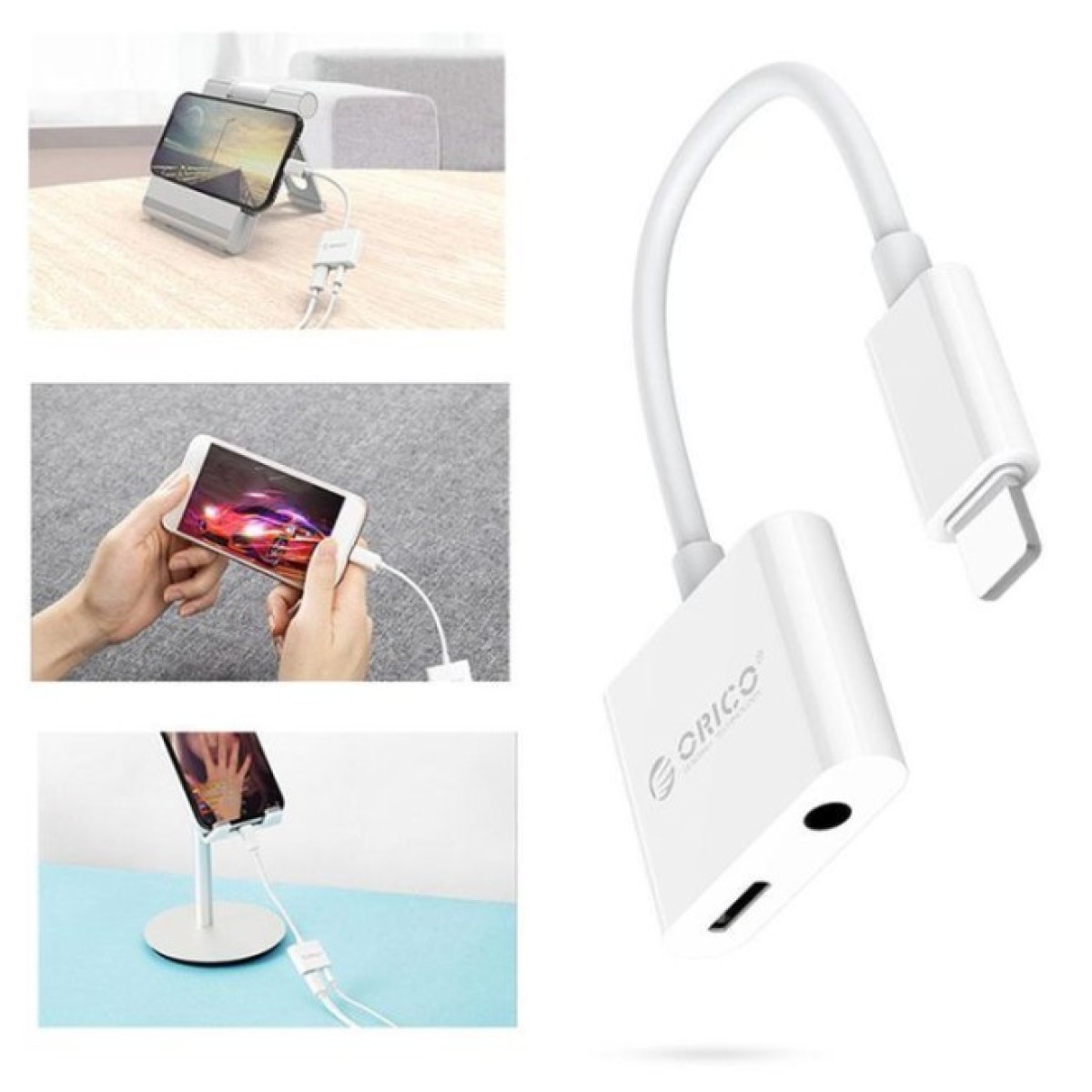 Перехідник Lightning to 3.5mm/Lightning 2LT-WH-BP Orico (CA912797) 98_98.jpg - фото 6