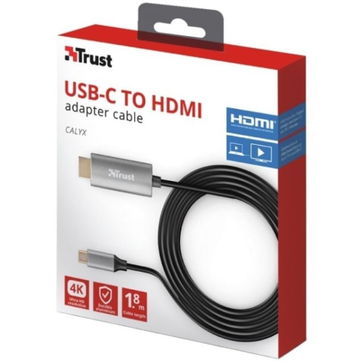 Перехідник Trust Calyx USB-C to HDMI Adapter Cable (23332_TRUST) 98_98.jpg - фото 8