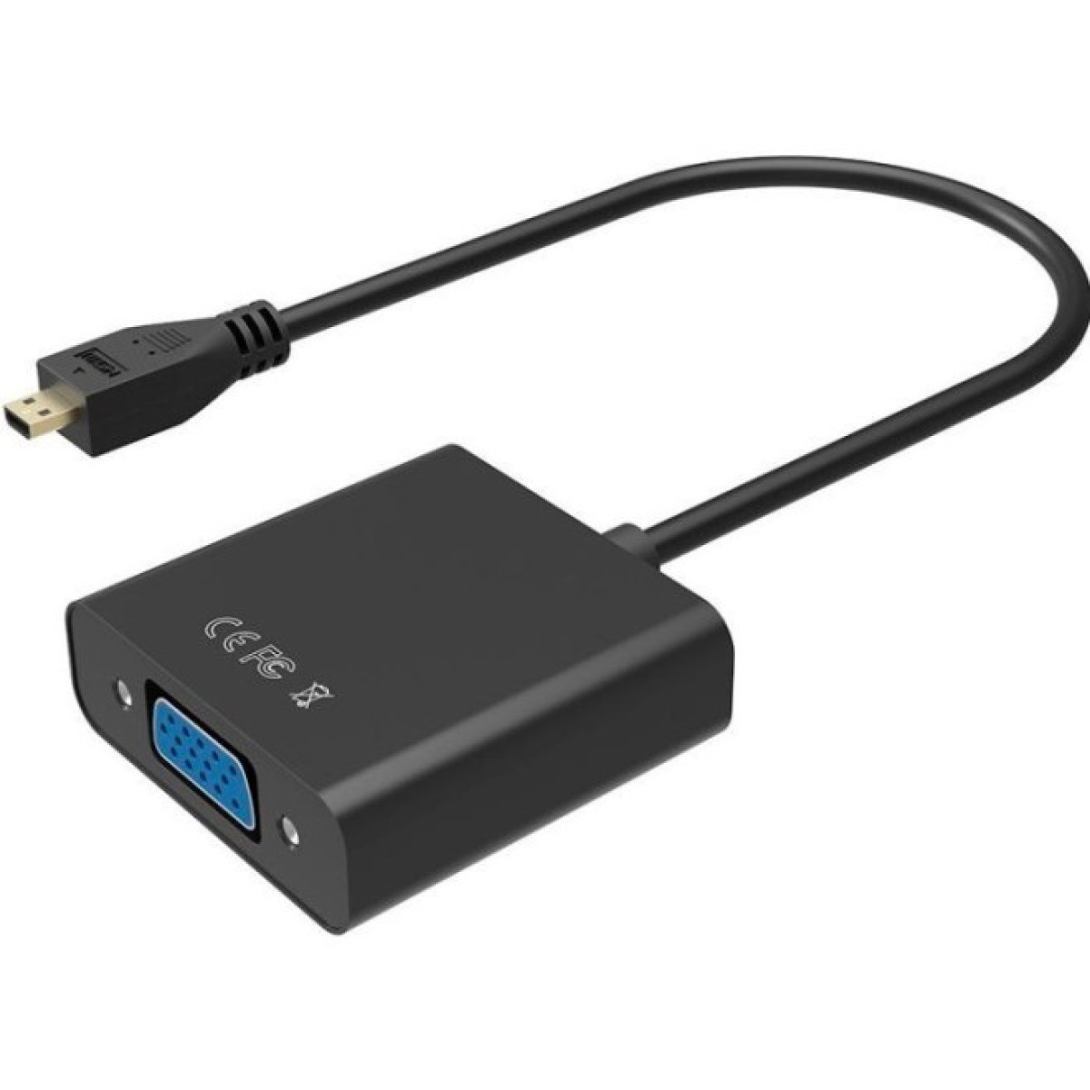 Перехідник micro HDMI M to VGA F 0.3m 4K/2K Black Voltronic (YT-C-mcHDMI(M)/VGA(F)-B) 98_98.jpg
