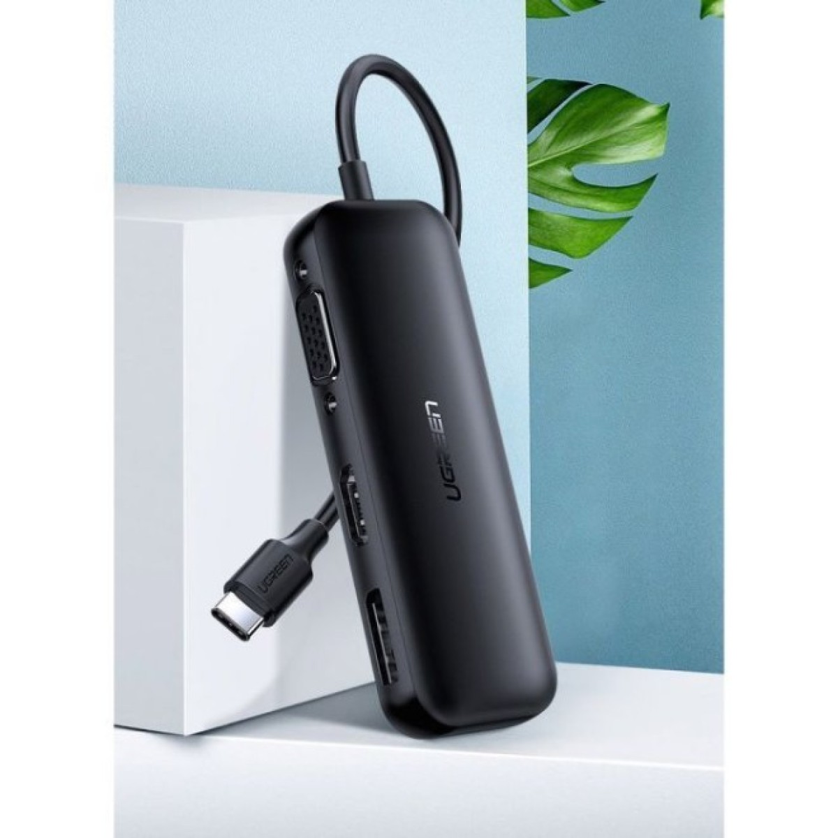 Перехідник USB2.0 Type-C to VGA V1.2/HDMI V2.0b/DP V1.2a CM260 black Ugreen (60568) 98_98.jpg - фото 11