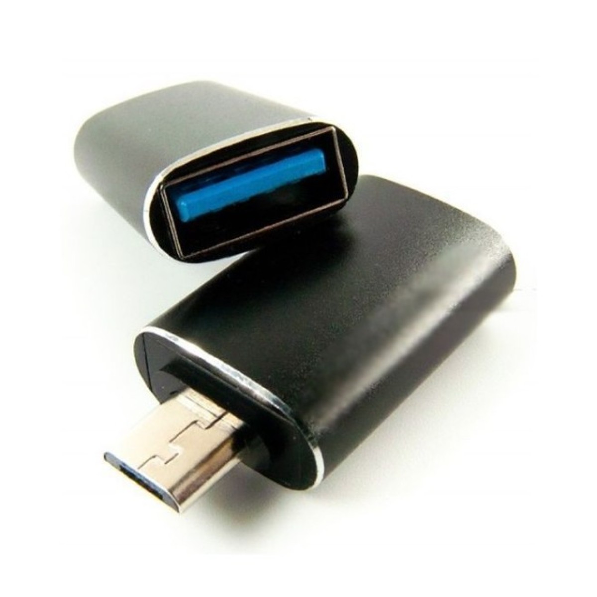 Перехідник OTG USB - Micro-USB black Dengos (ADP-017) 98_98.jpg - фото 2
