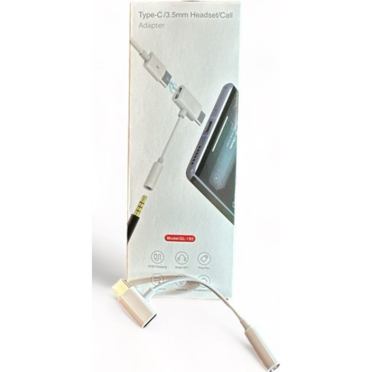 Переходник Type-C to Type-C Jack 3.5mm white AC-202 XoKo (XK-AC-202-WH) 98_98.jpg - фото 4