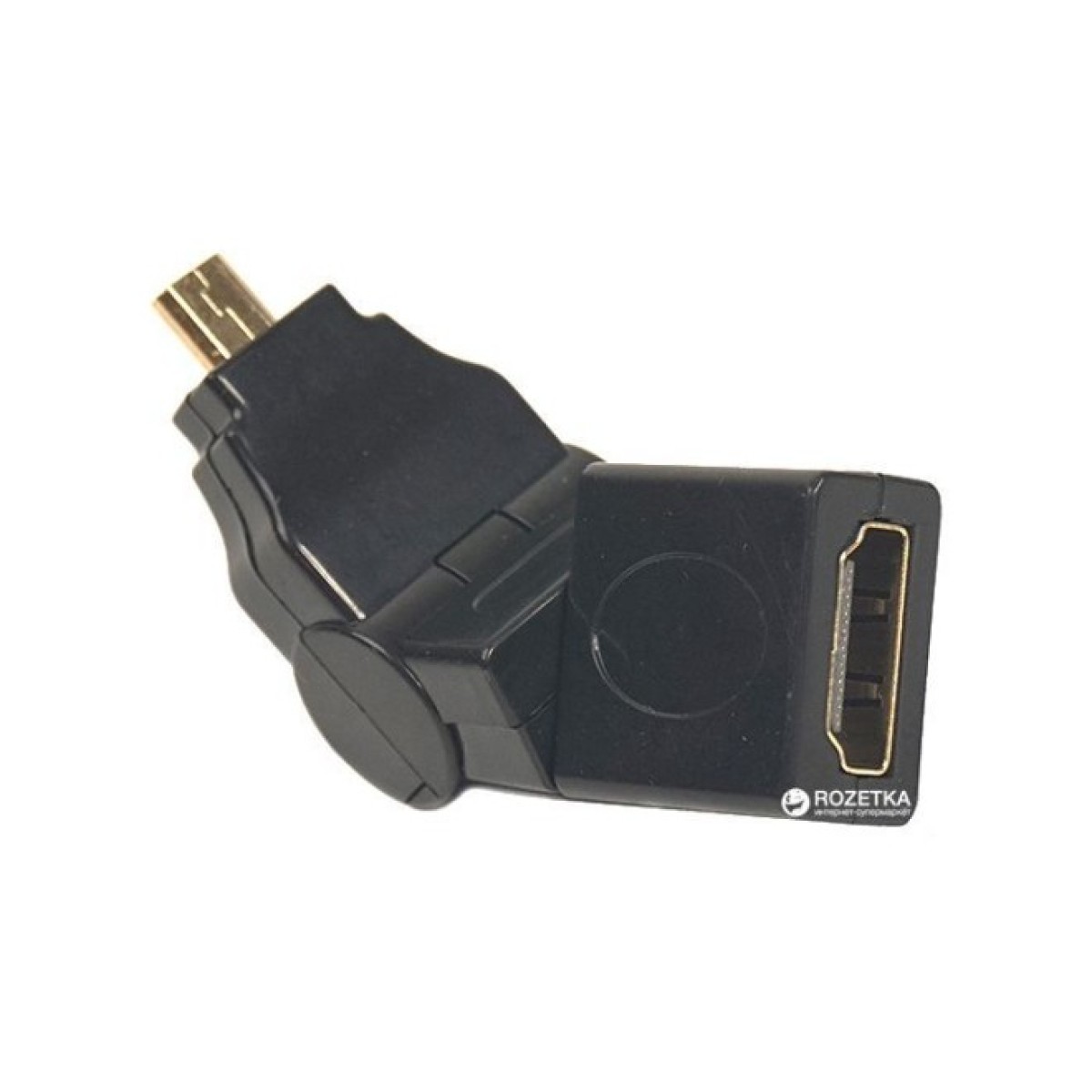 Переходник HDMI AF to micro HDMI AM, 360 degree PowerPlant (CA910618) 98_98.jpg - фото 1