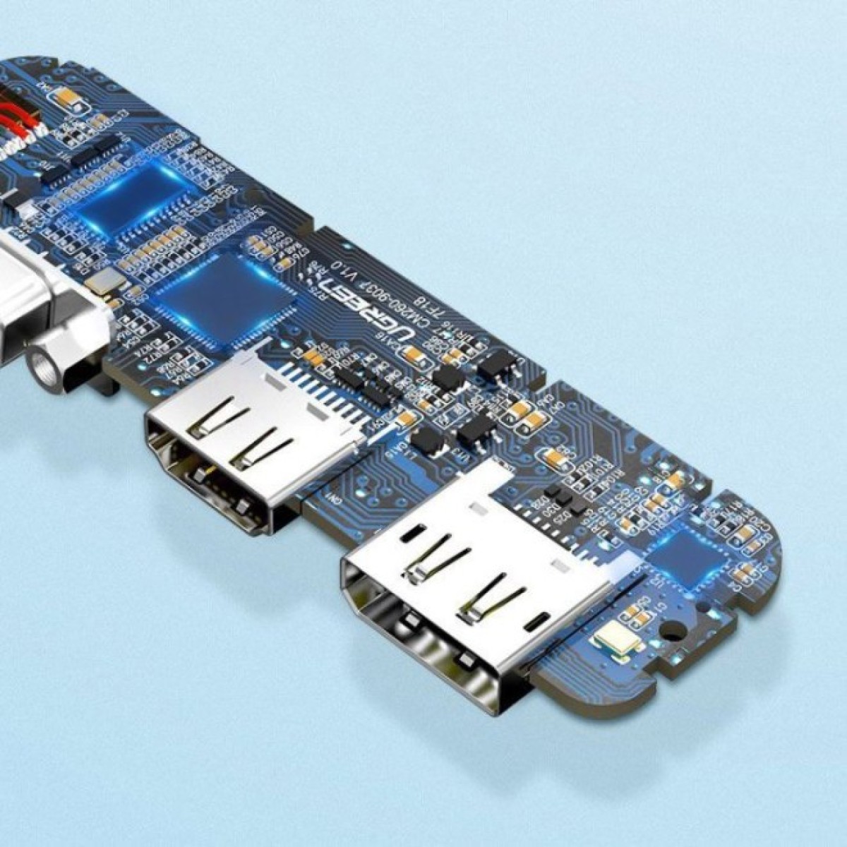 Перехідник USB2.0 Type-C to VGA V1.2/HDMI V2.0b/DP V1.2a CM260 black Ugreen (60568) 98_98.jpg - фото 12