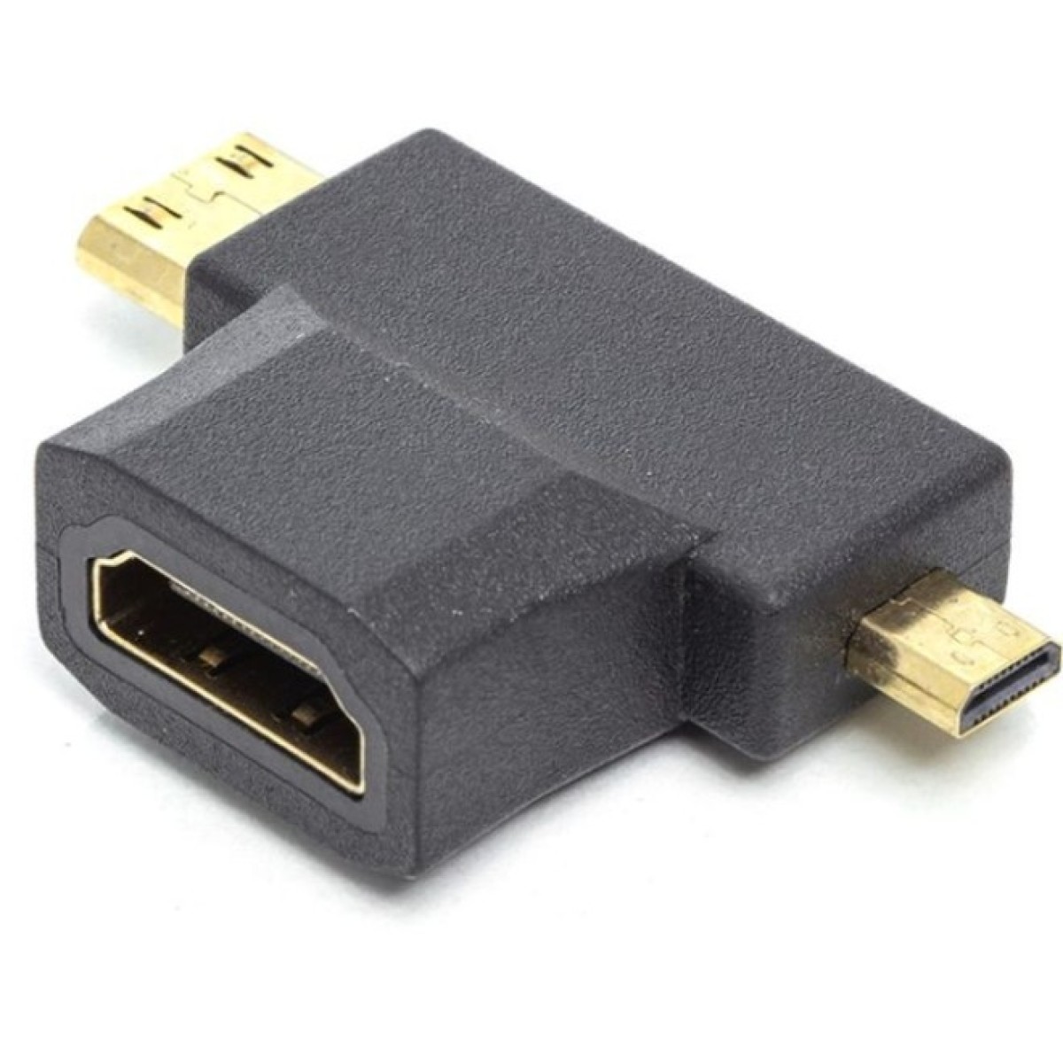 Переходник HDMI (F) to mini HDMI (M) / micro HDMI (M) PowerPlant (CA912056) 98_98.jpg - фото 1