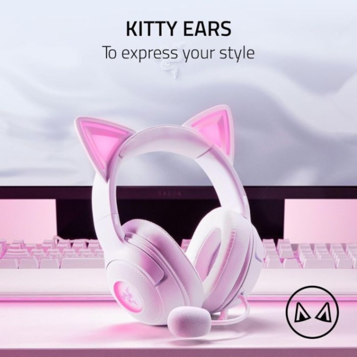 Наушники Razer Kraken Kitty V2 White (RZ04-04730600-R3M1) 98_98.jpg - фото 2