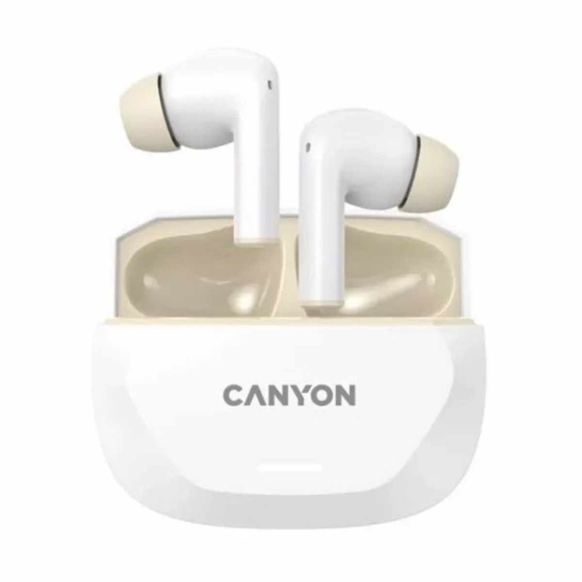 Наушники Canyon Hexagon 7 TWS ANC+ENC Wireless Charge White/Beige (CNS-TWS7WB) 98_98.jpg - фото 1