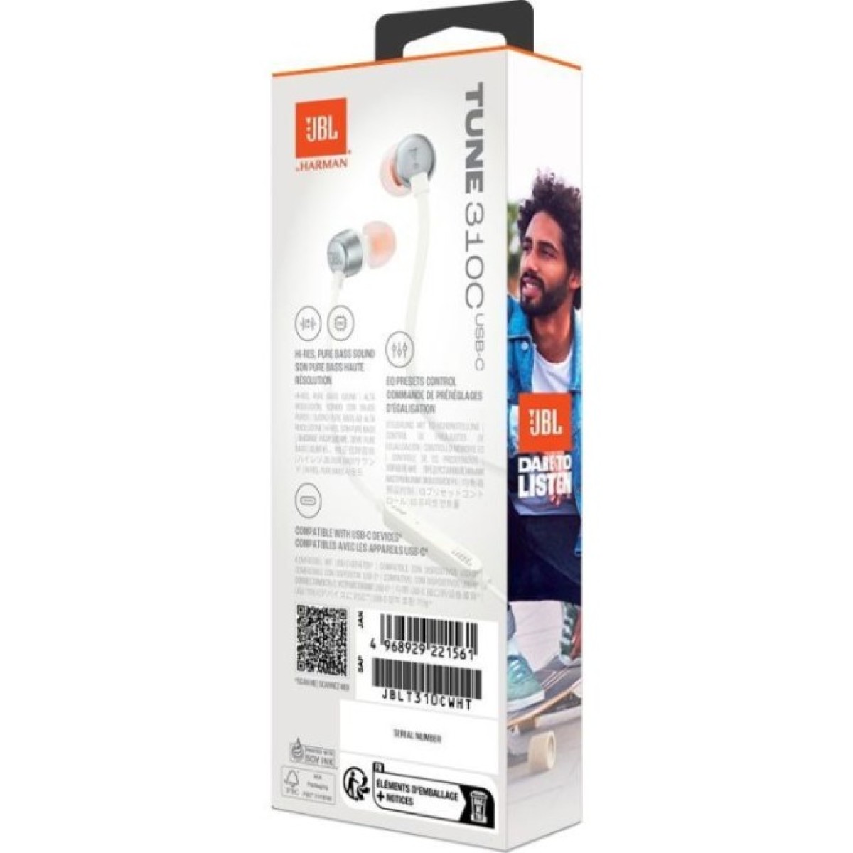 Навушники JBL Tune 310C USB-C White (JBLT310CWHT) 98_98.jpg - фото 2