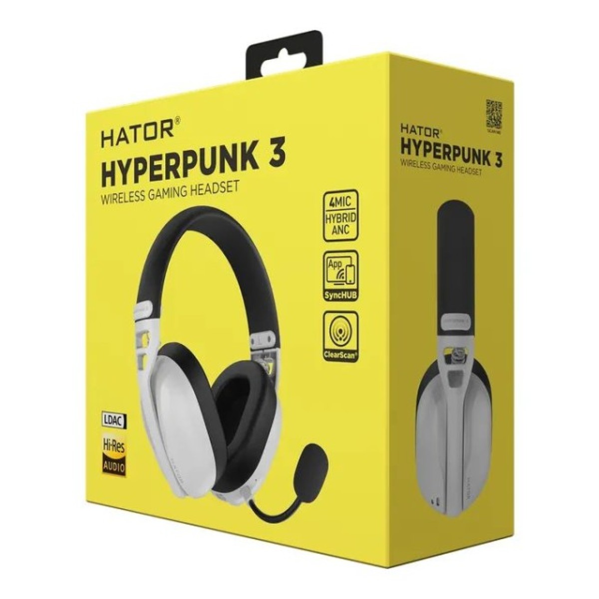 Навушники Hator Hyperpunk 3 Wireless White (ESH16) 98_98.jpg - фото 2