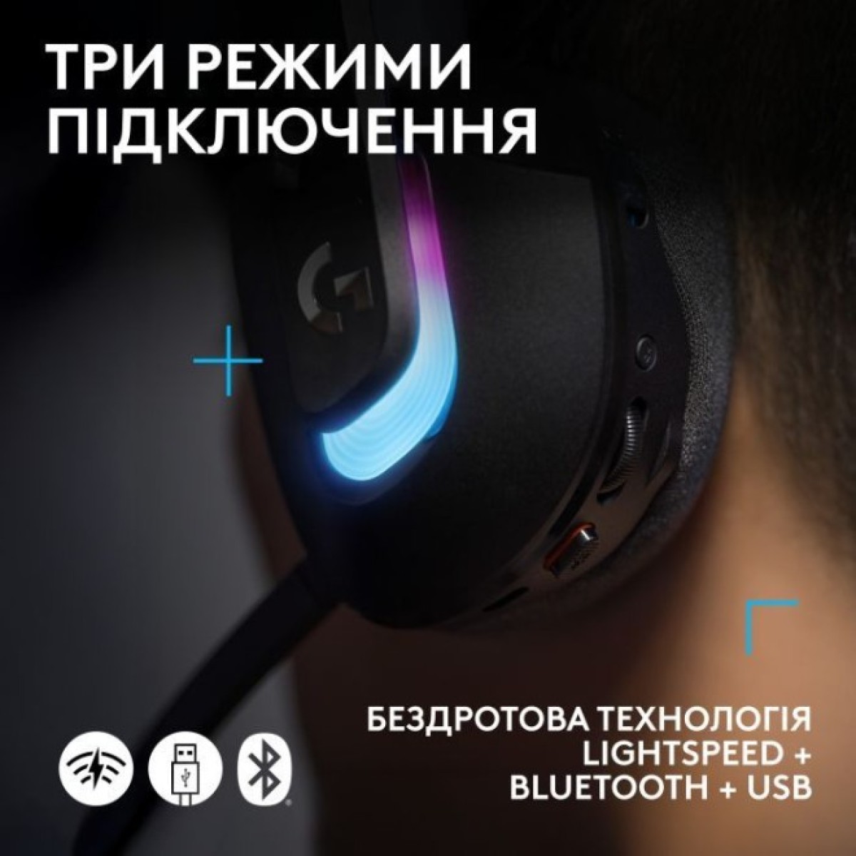 Навушники Logitech G522 Lightspeed Wireless Gaming Headset Black (981-001544) 98_98.jpg - фото 4