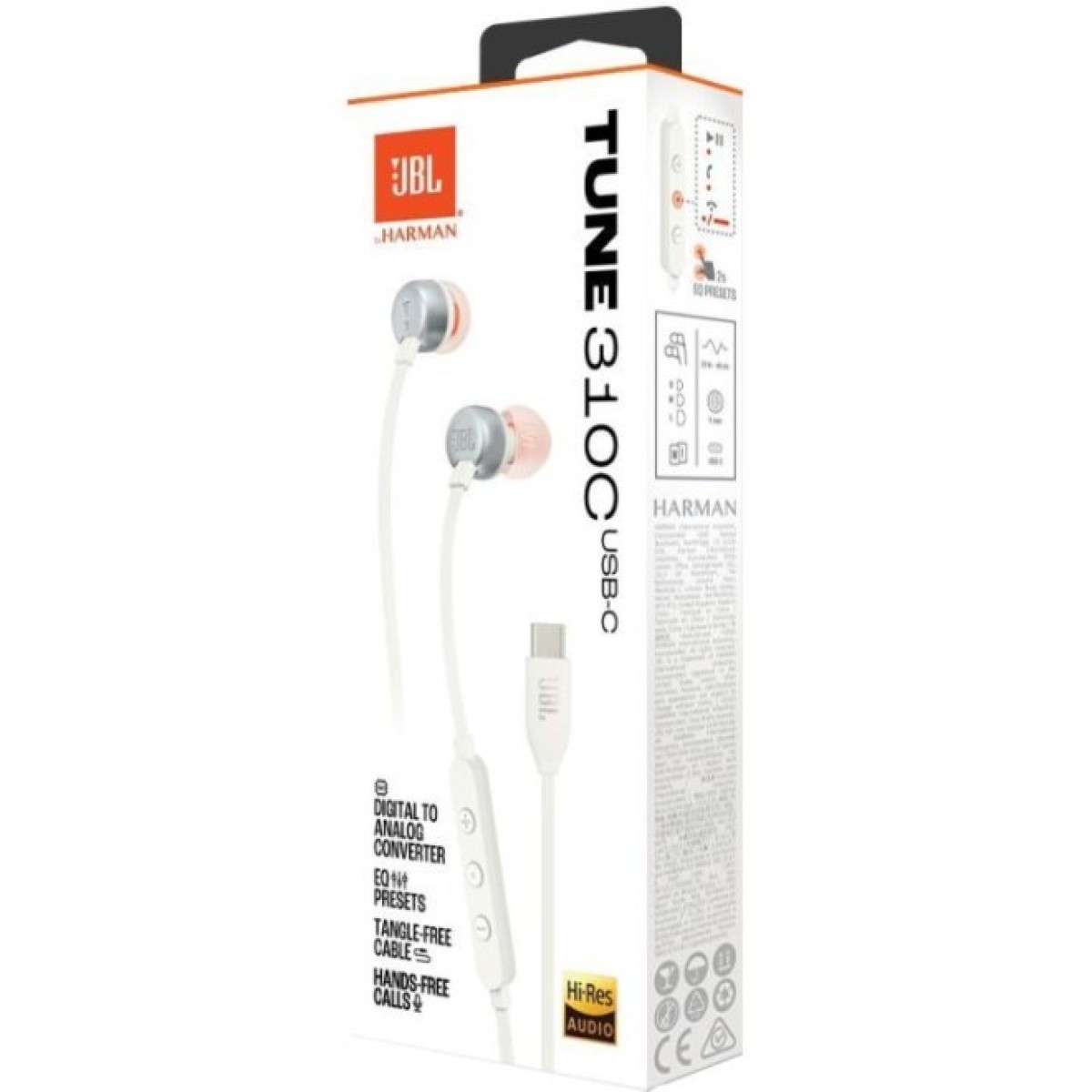 Навушники JBL Tune 310C USB-C White (JBLT310CWHT) 98_98.jpg - фото 9