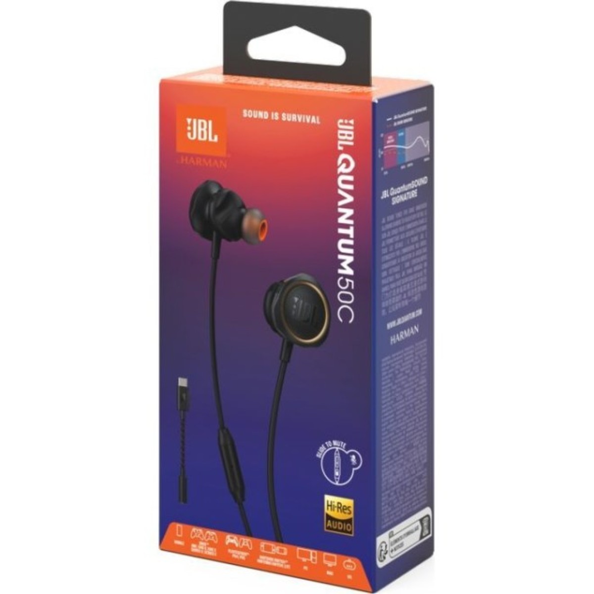 Наушники JBL Quantum 50С Black (JBLQTUM50CBLK) 98_98.jpg - фото 2