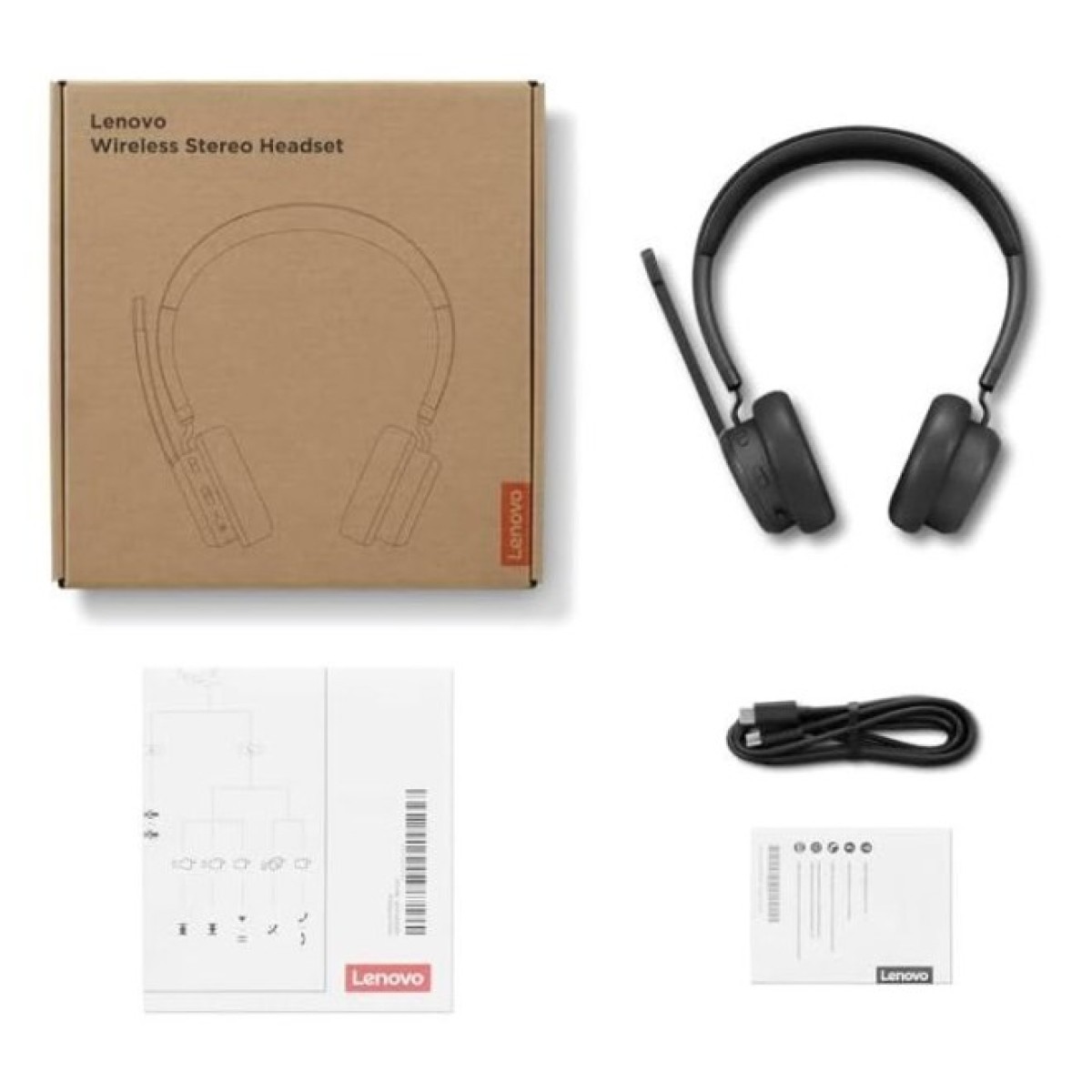 Наушники Lenovo Wireless Stereo Headset Black (4XD1Q30302) 98_98.jpg - фото 2