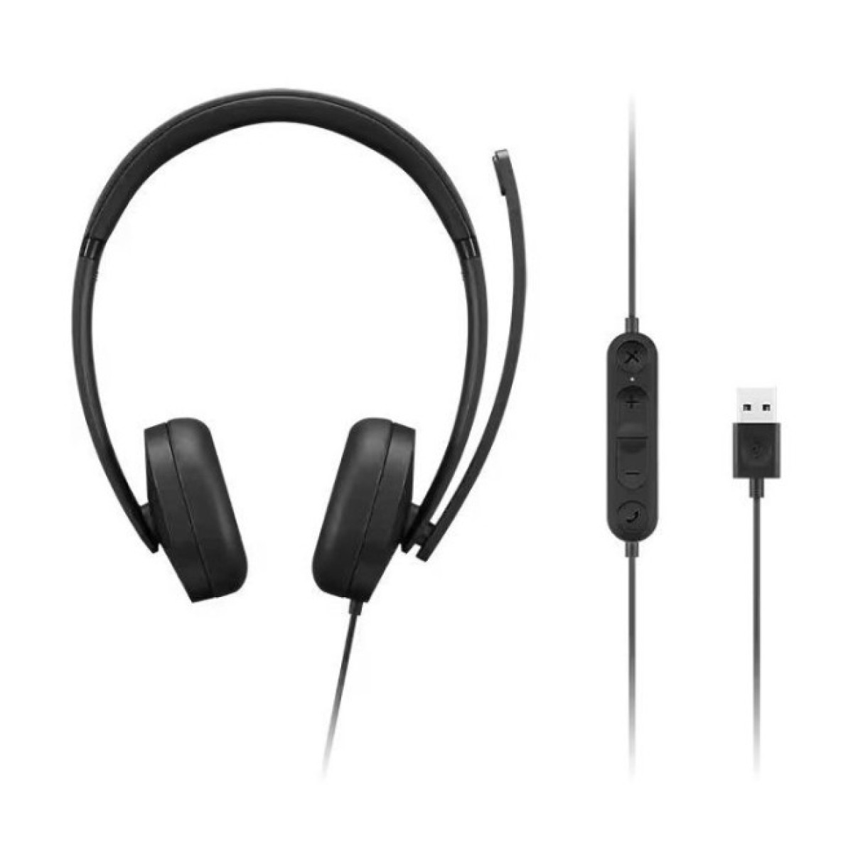 Наушники Lenovo USB-A Wired Stereo Headset Gen 2 Black (4XD1P83425) 98_98.jpg - фото 5