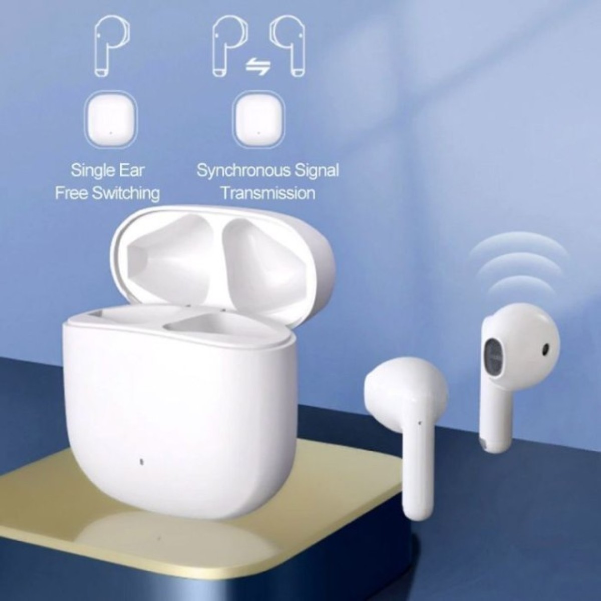 Наушники Xiaomi TWS MiiiW TWS Wireless Earbuds Marshmallow White (MWTW03) 98_98.jpg - фото 5