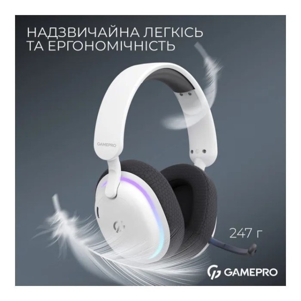 Наушники GamePro Asgard Bragi 7.1 RGB Tri-Mod White (HSW250W) 98_98.jpg - фото 3