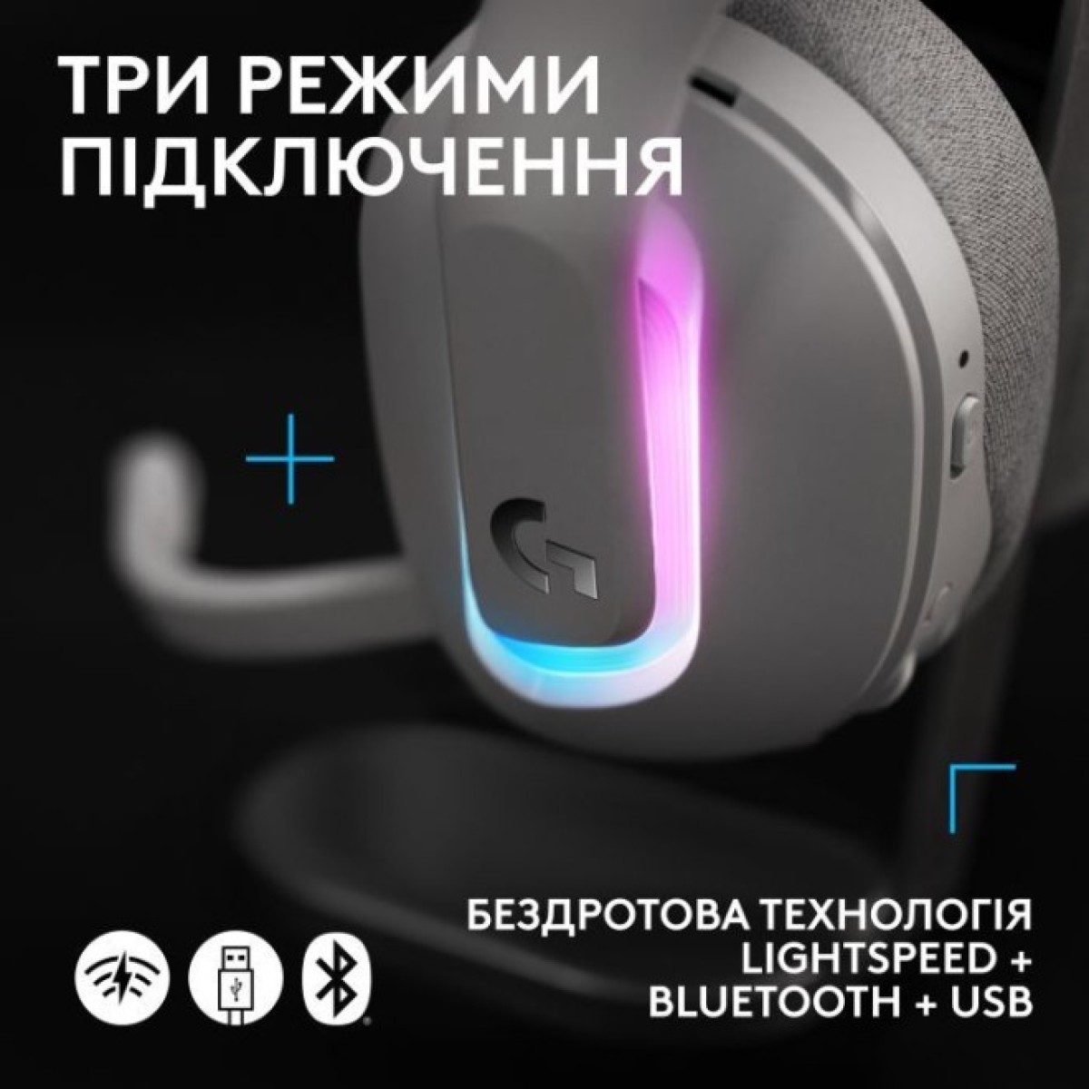 Наушники Logitech G522 Lightspeed Wireless Gaming Headset White (981-001550) 98_98.jpg - фото 9