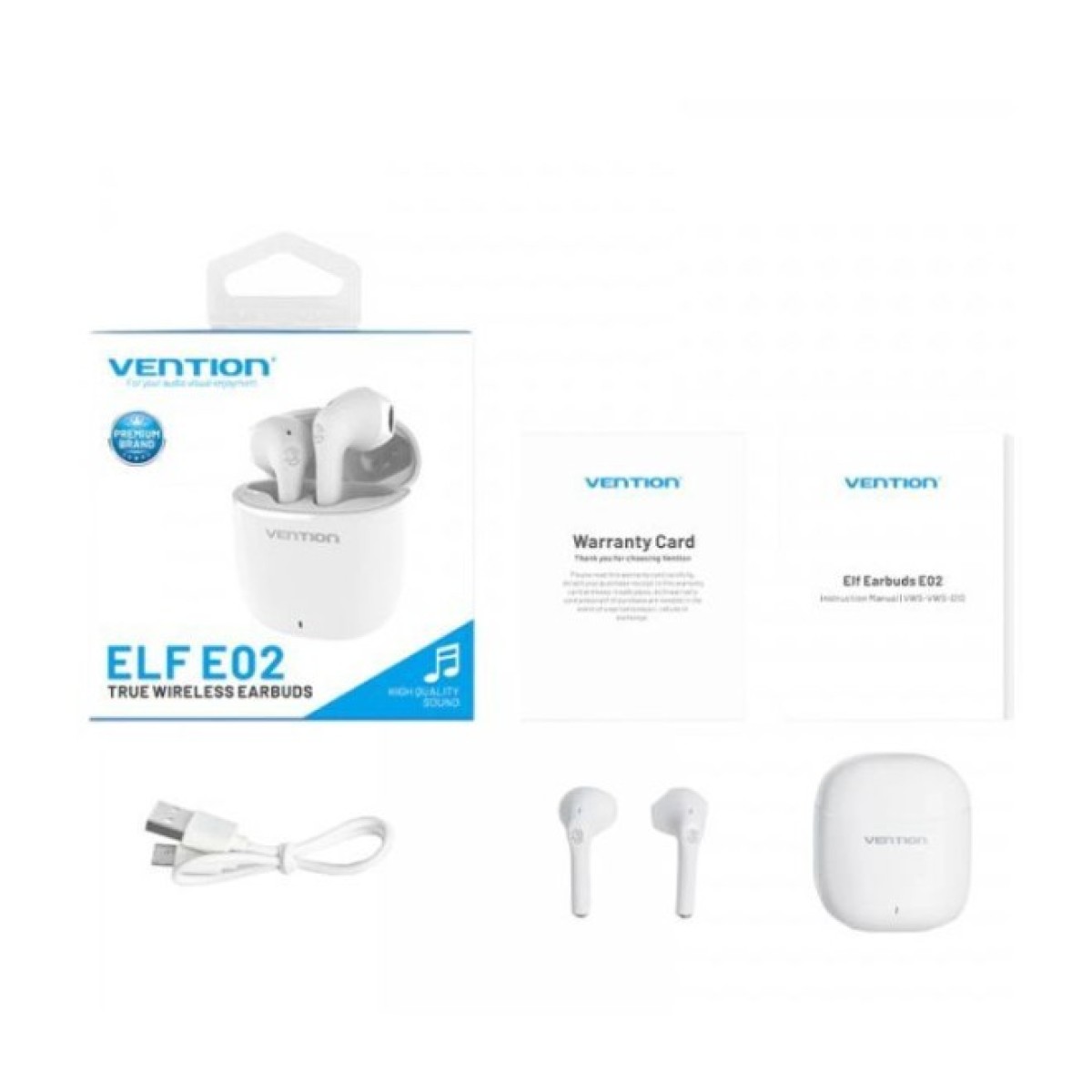 Наушники Vention Elf Earbuds E02 White (NBGW0) 98_98.jpg - фото 6