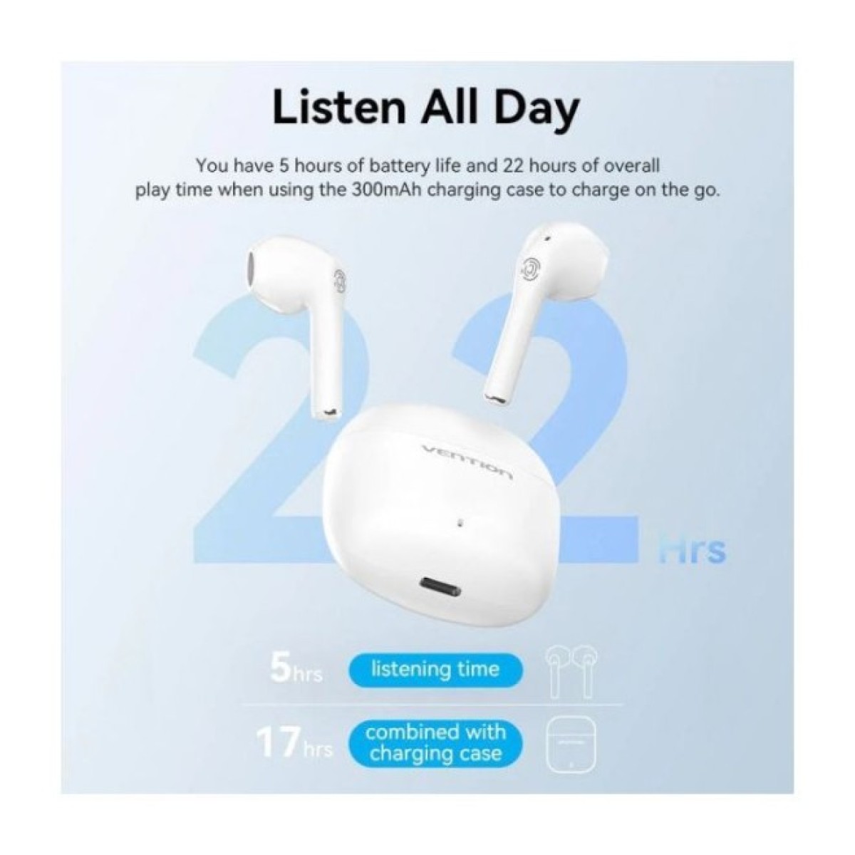 Наушники Vention Elf Earbuds E02 White (NBGW0) 98_98.jpg - фото 7
