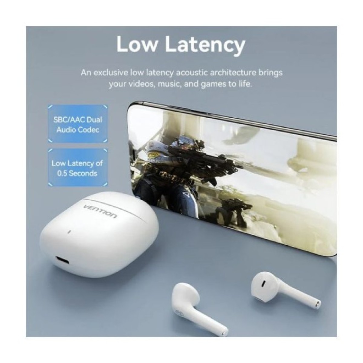 Наушники Vention Elf Earbuds E02 White (NBGW0) 98_98.jpg - фото 8