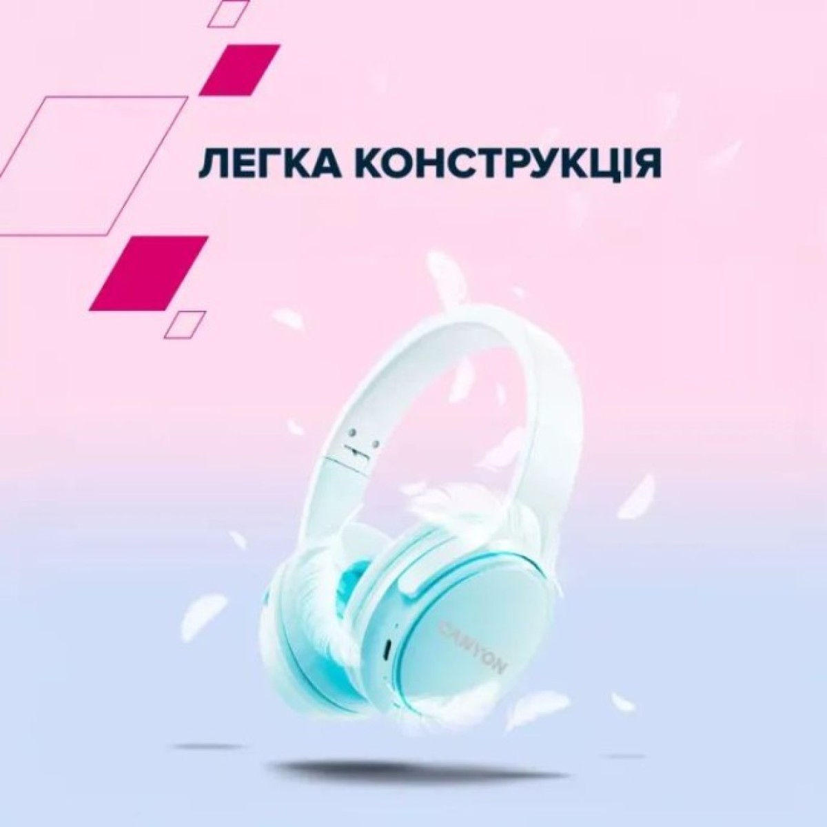 Навушники Canyon OnRiff 4 Bluetooth White (CNS-CBTHS4W) 98_98.jpg - фото 2