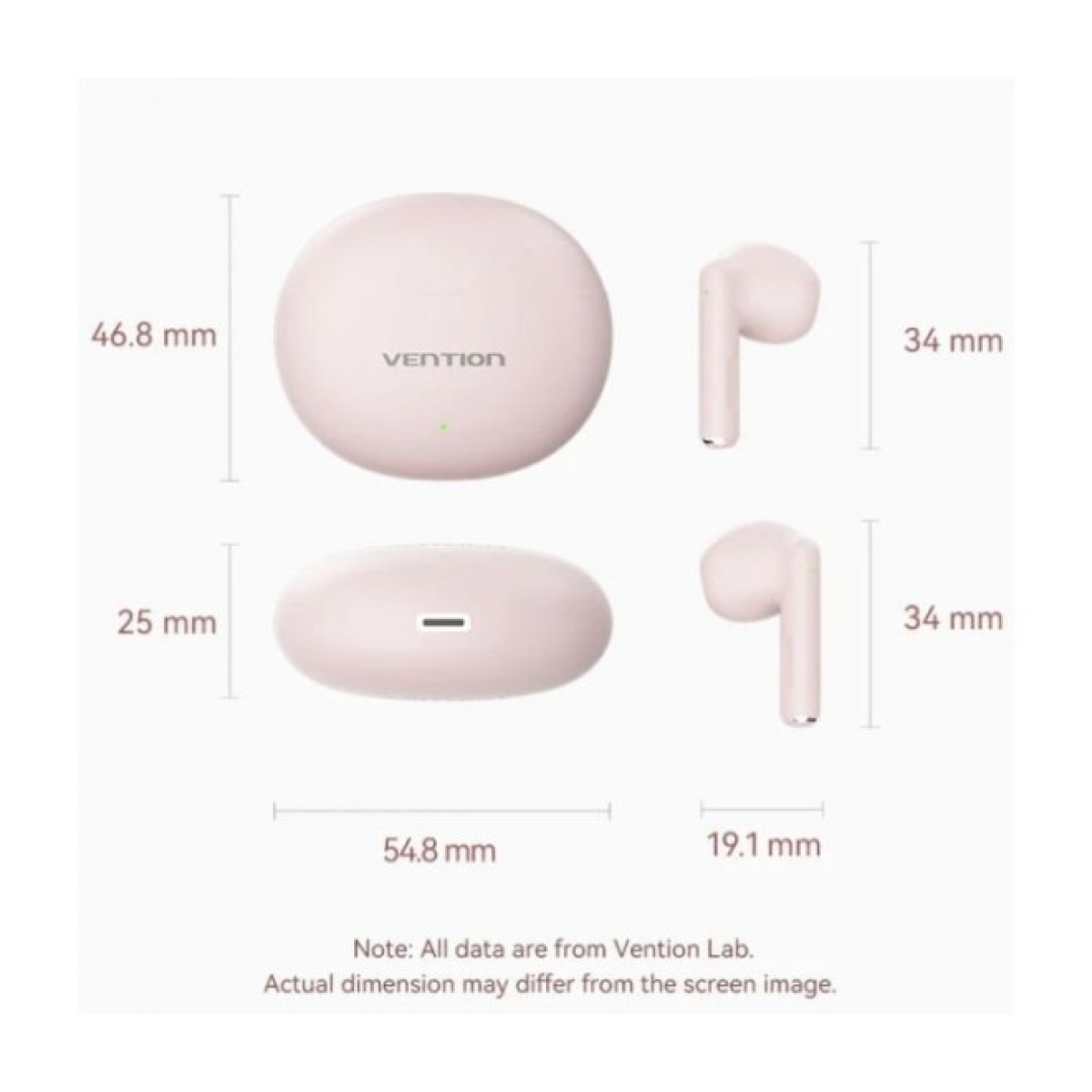 Навушники Vention Elf Earbuds E06 Pink (NBKP0) 98_98.jpg - фото 6