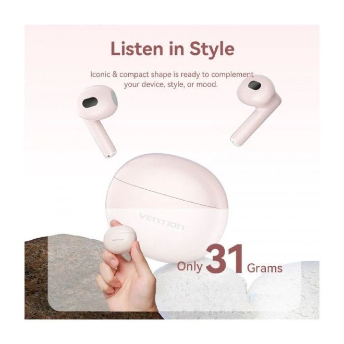 Навушники Vention Elf Earbuds E06 Pink (NBKP0) 98_98.jpg - фото 8