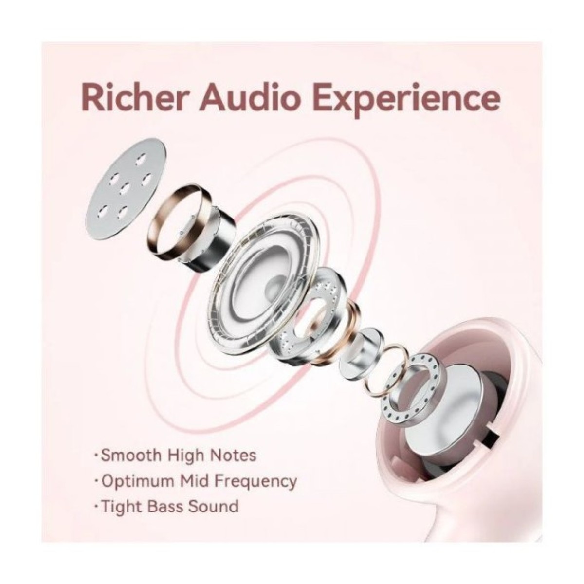 Навушники Vention Elf Earbuds E06 Pink (NBKP0) 98_98.jpg - фото 9