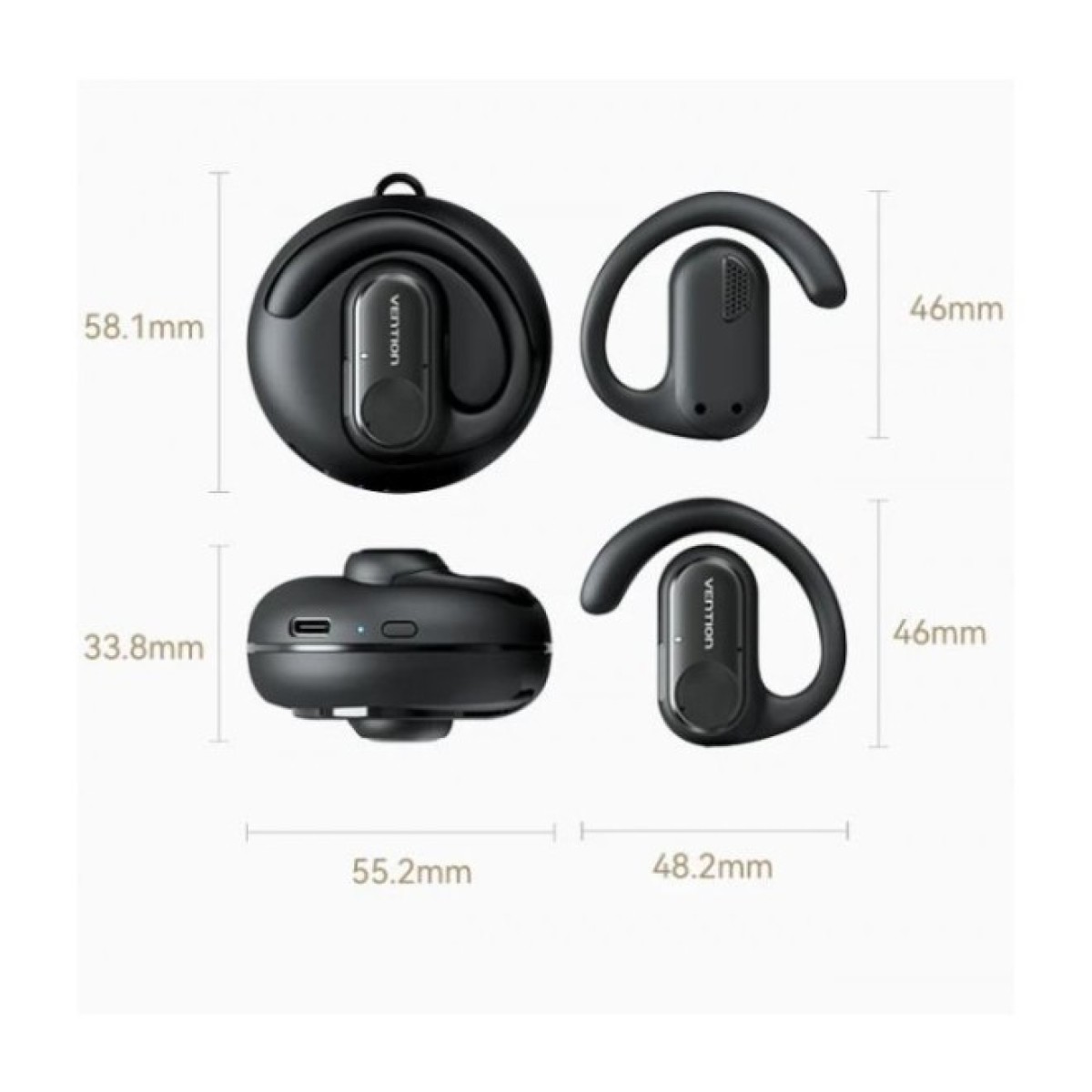 Наушники Vention OpenBeat O11 Black (NBPB0) 98_98.jpg - фото 12