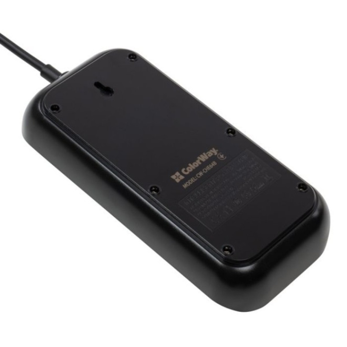 Мережевий фільтр живлення ColorWay CW-CHE64B, 6 розеток/4USB Black (CW-CHE64B) 98_98.jpg - фото 4