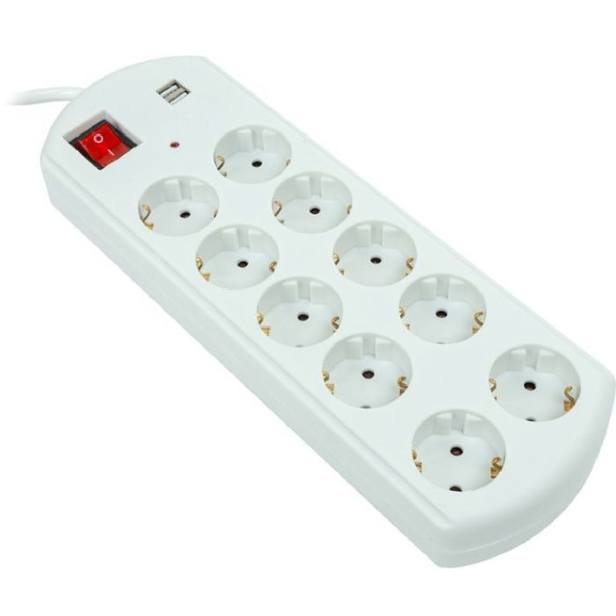 Мережевий фільтр живлення PowerPlant 10м, 10 розеток, USB, євро, 100% мідь (YS-N6065/10) (EX610563) 256_256.jpg