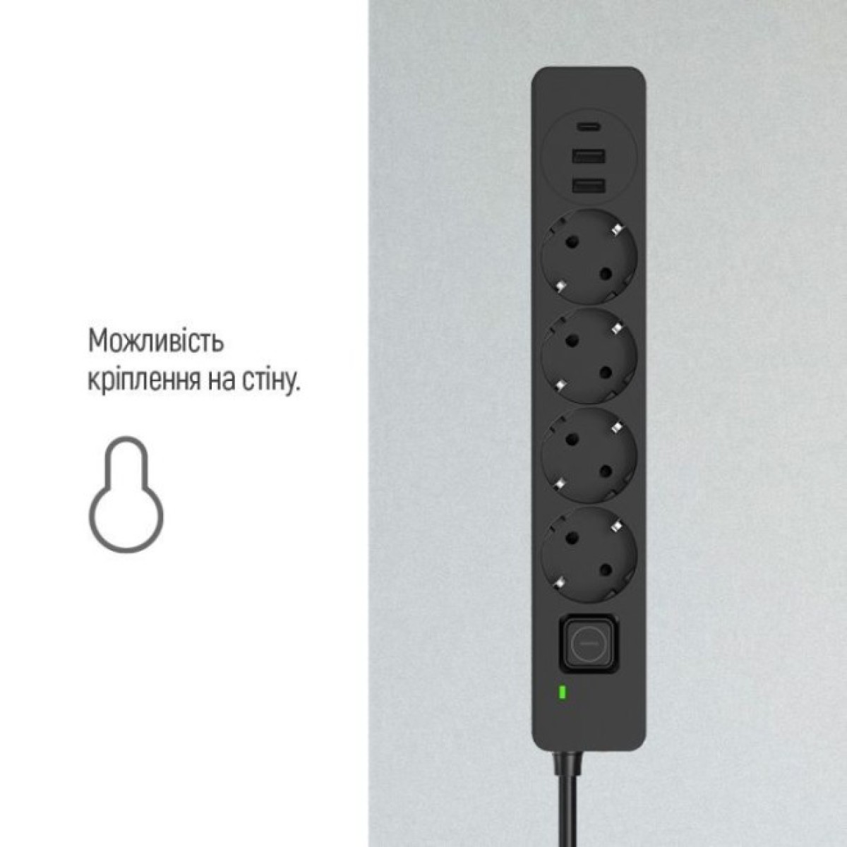 Мережевий фільтр живлення ColorWay CW-CHE432PDB, 4 розетки/3USB 2M (CW-CHE432PDB) 98_98.jpg - фото 5