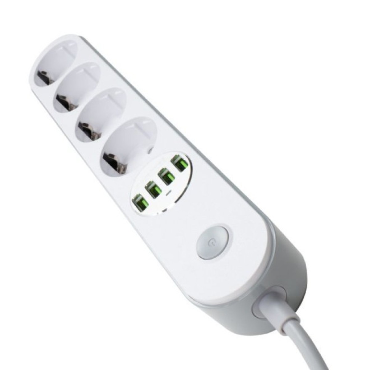Мережевий фільтр живлення ColorWay CW-CHE44W, 4 розетки/4USB White 2M (CW-CHE44W) 98_98.jpg - фото 3