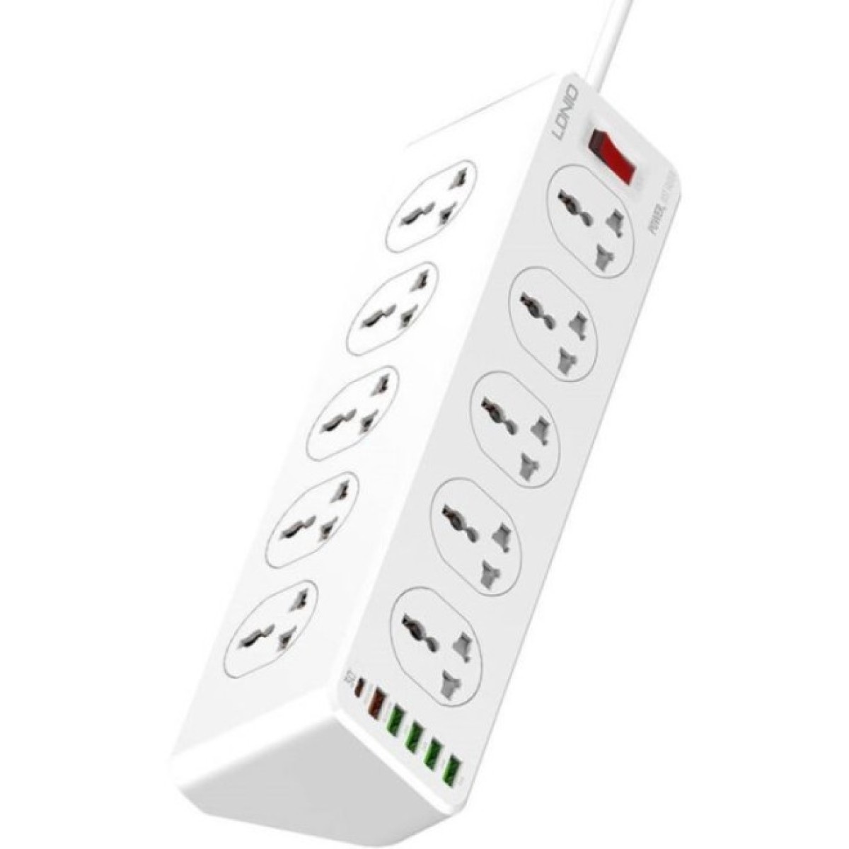 Мережевий фільтр живлення LDNIO SC10610, 5роз + 3USB (SC10610) 256_256.jpg