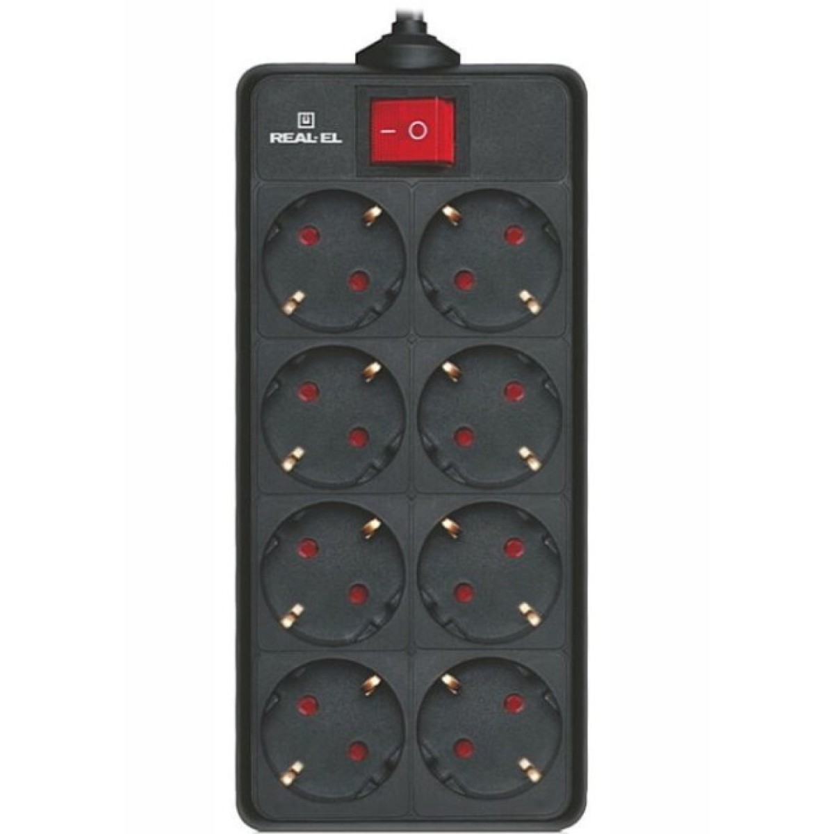 Мережевий фільтр живлення REAL-EL RS-8 Protect 5m, black (EL122300024) 98_98.jpg - фото 2