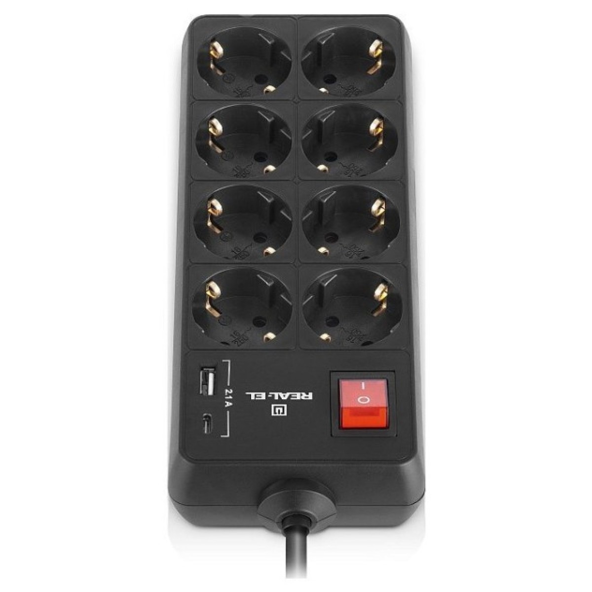 Мережевий подовжувач REAL-EL RS-PROTECT 805 5m, black (EL122300043) 98_98.jpg - фото 4