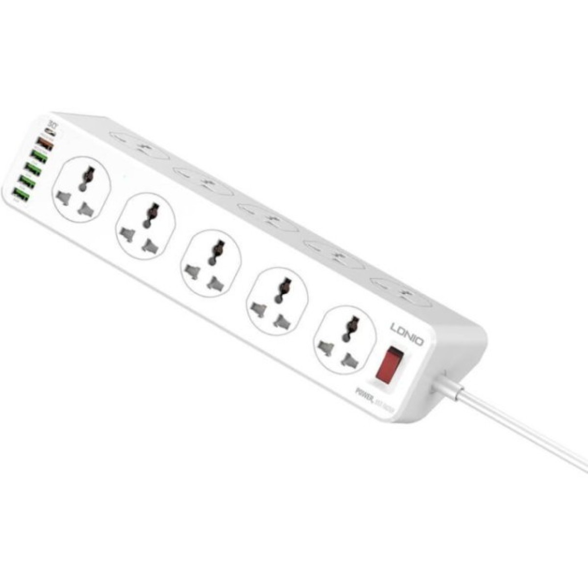 Мережевий фільтр живлення LDNIO SC10610, 5роз + 3USB (SC10610) 98_98.jpg - фото 2