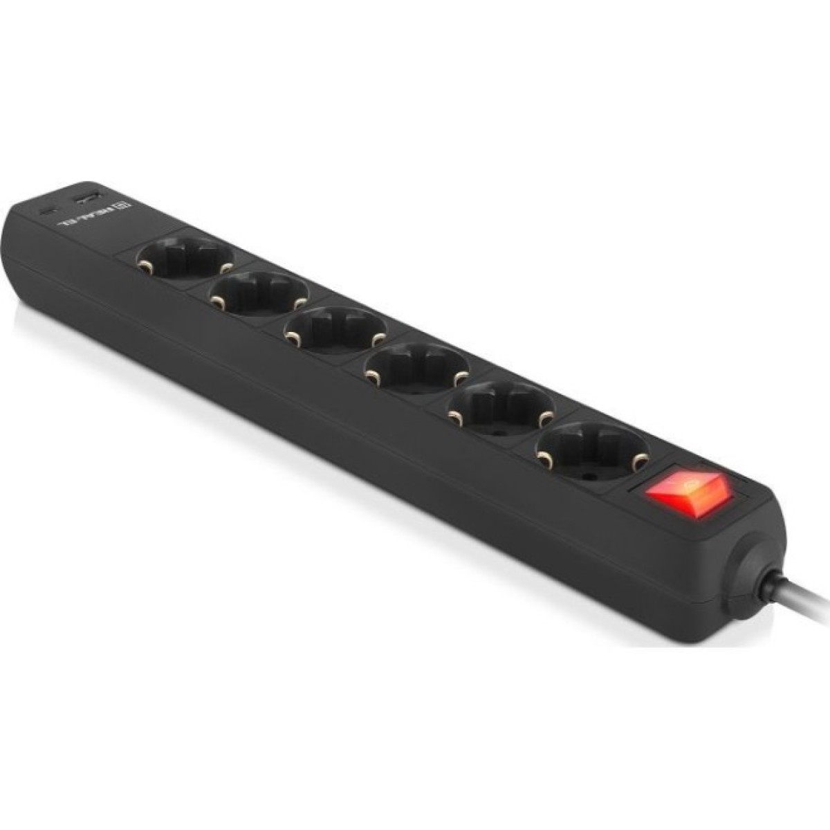 Мережевий подовжувач REAL-EL RS-PROTECT 605 3m, black (EL122300041) 98_98.jpg - фото 2