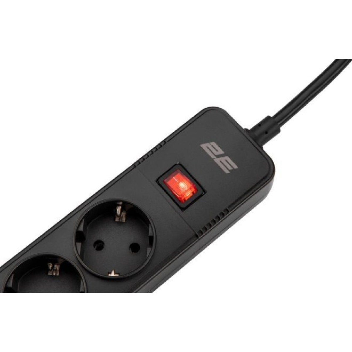 Мережевий фільтр живлення 2E 5XSchuko, 3G*1.5мм, 3*USB-A, 2м, black (2E-SP515M2USBBK) 98_98.jpg - фото 2