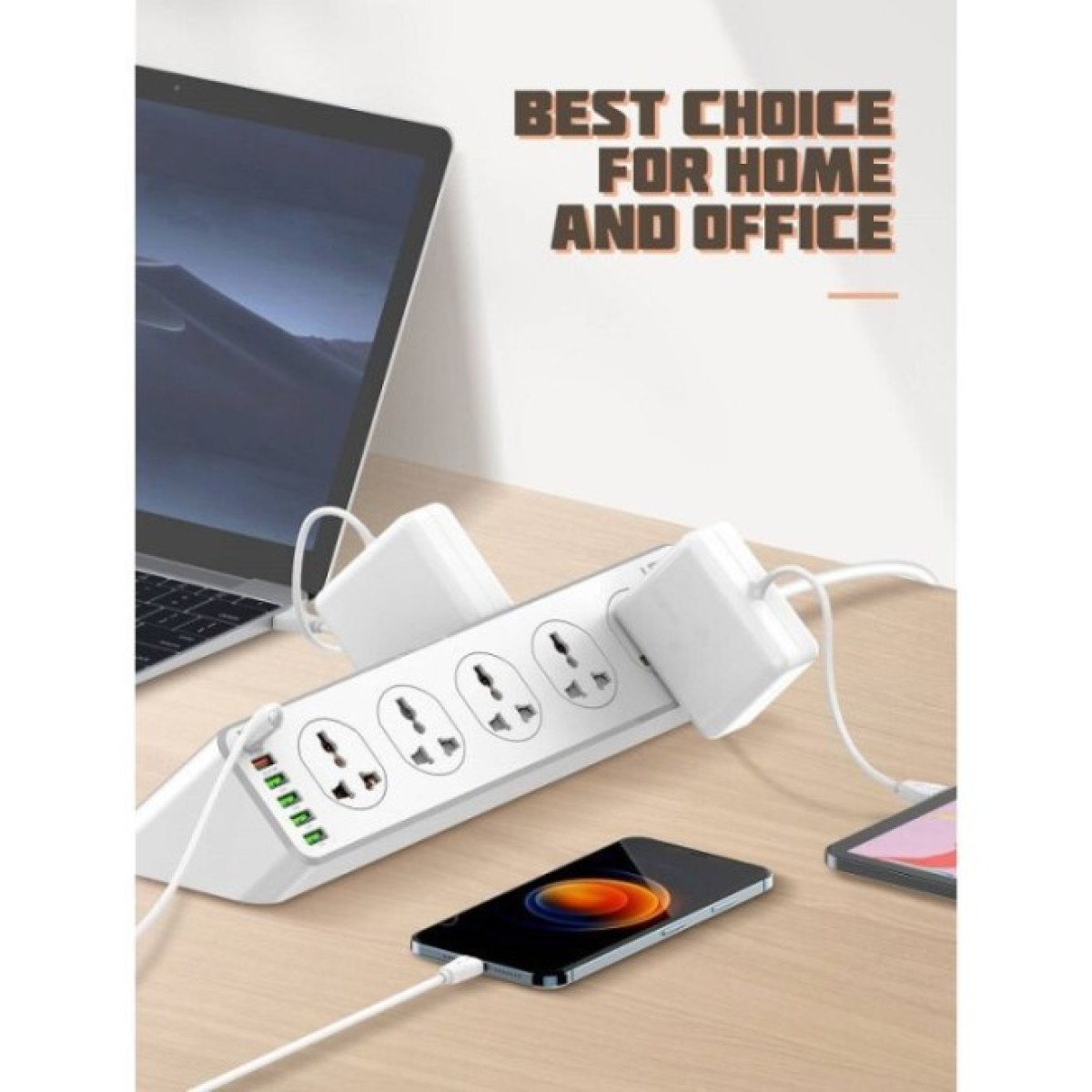 Мережевий фільтр живлення LDNIO SC10610, 5роз + 3USB (SC10610) 98_98.jpg - фото 3