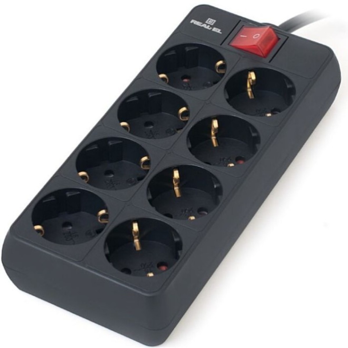 Мережевий фільтр живлення REAL-EL RS-8 Protect 5m, black (EL122300024) 98_98.jpg - фото 3