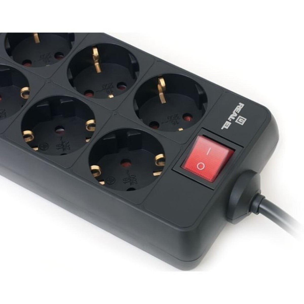 Мережевий фільтр живлення REAL-EL RS-8 Protect 5m, black (EL122300024) 98_98.jpg - фото 4