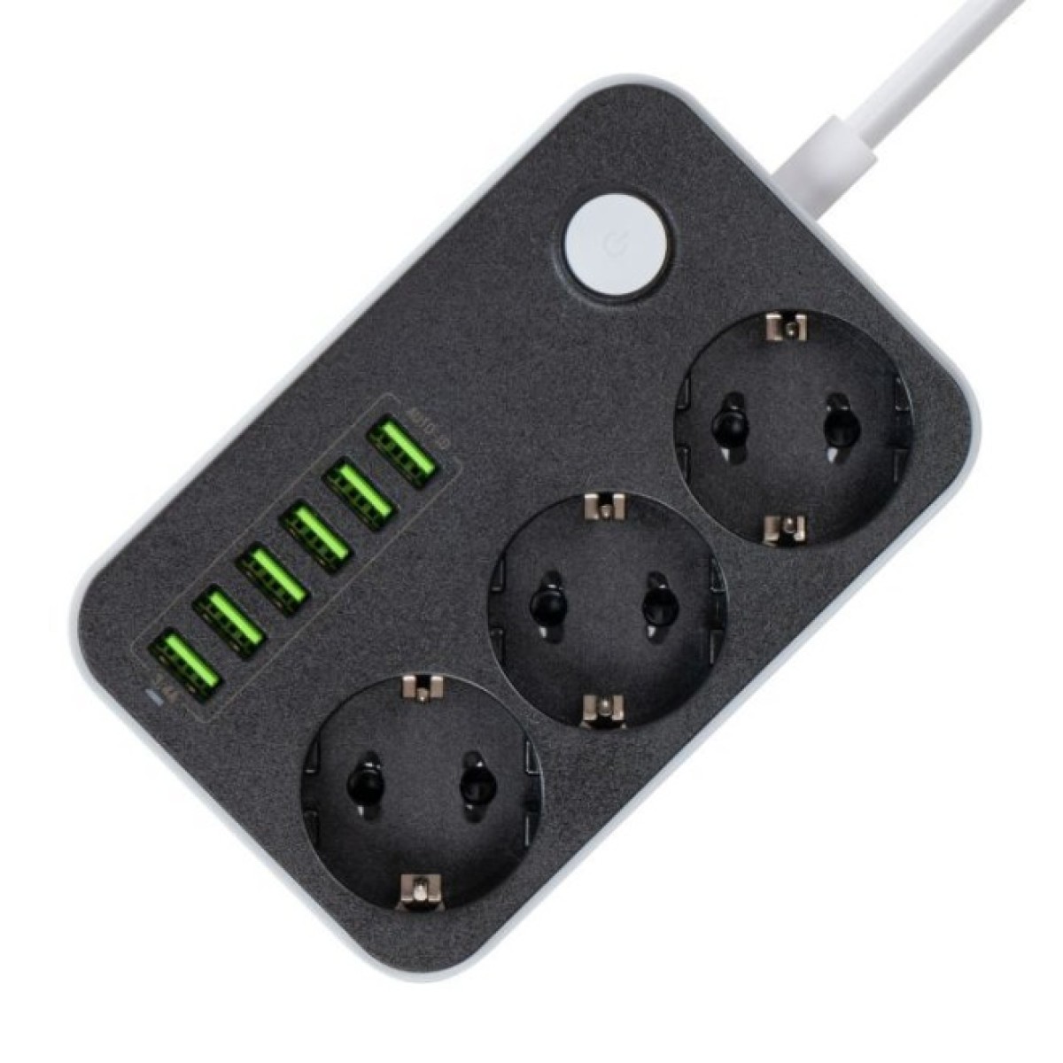 Мережевий фільтр живлення ColorWay CW-CHЕ36B, 3 розетки/6USB Black 1.8M (CW-CHE36B) 98_98.jpg - фото 5