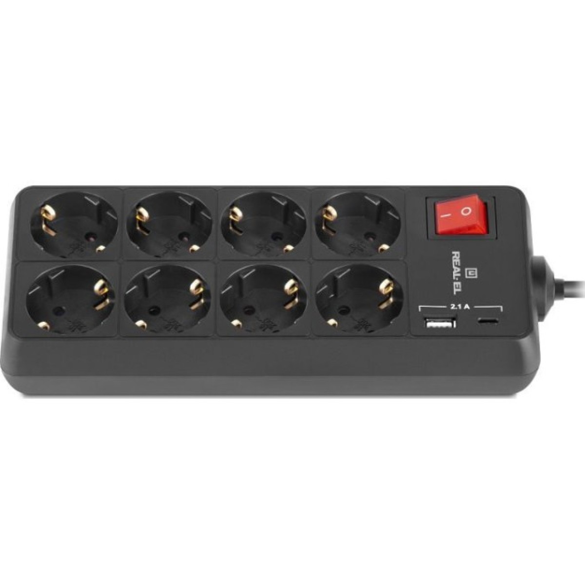 Мережевий подовжувач REAL-EL RS-PROTECT 805 5m, black (EL122300043) 98_98.jpg - фото 6