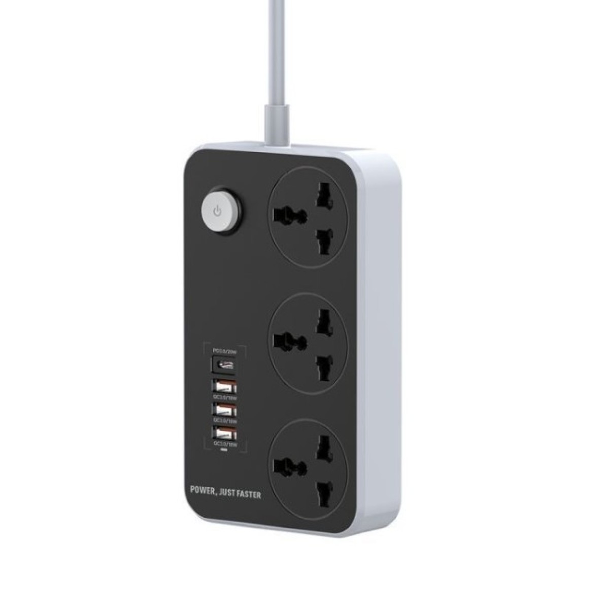 Мережевий фільтр живлення ColorWay CW-CHU34PDB, 3 розетки/4USB Black 2M (CW-CHU34PDB) 98_98.jpg - фото 5